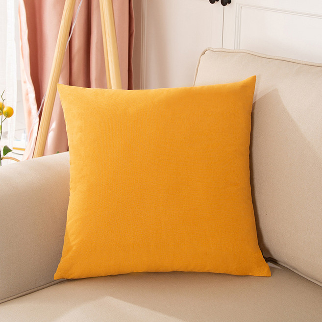 록신 1+1+1+1 쿠션 솜 포함 소파 쿠션 4p 세트, 살구 노란색*4개