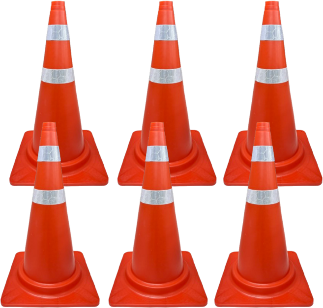 칼라콘 적색, 6개, 오렌지