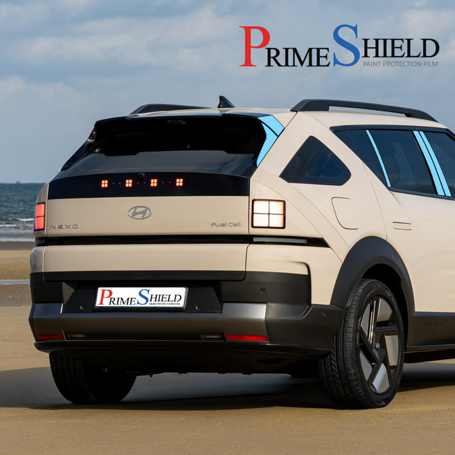 현대 넥쏘NH2 PPF필름 프라임쉴드 B+C+D필러, 1개, 유광