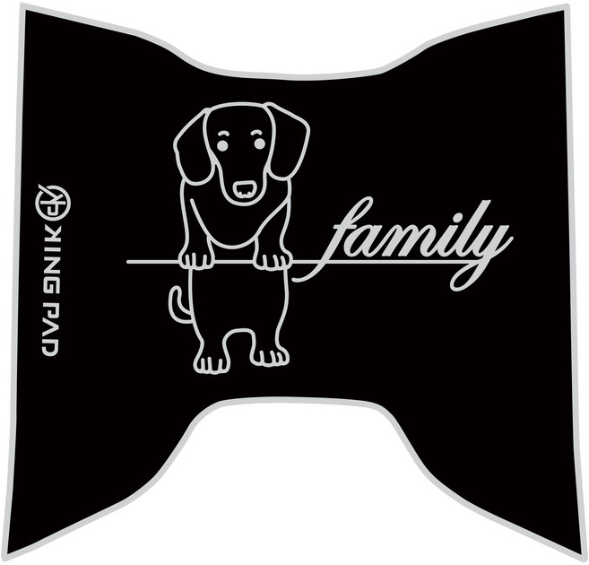 KING PAD VINOORA 125 機車腳踏墊 小小兵 止滑腳踏墊 立體造型腳踏墊, 臘腸E58(淡灰)XS