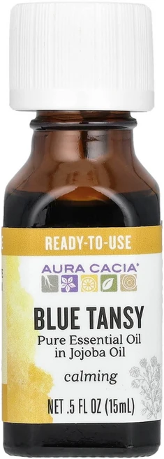 아우라 카시아 호호바 오일에 담긴 블루 탄지 순수 에센셜 오일 15ml (0.5 fl oz) AUR-91258, 1 - 쿠팡