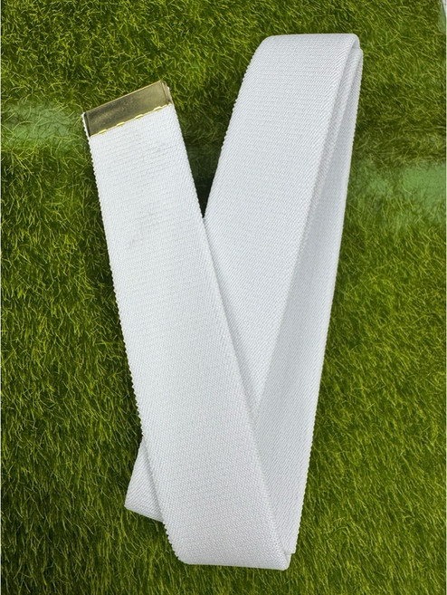 海軍白色伸縮皮帶 海軍紗帶 白色布皮帶 白色皮帶