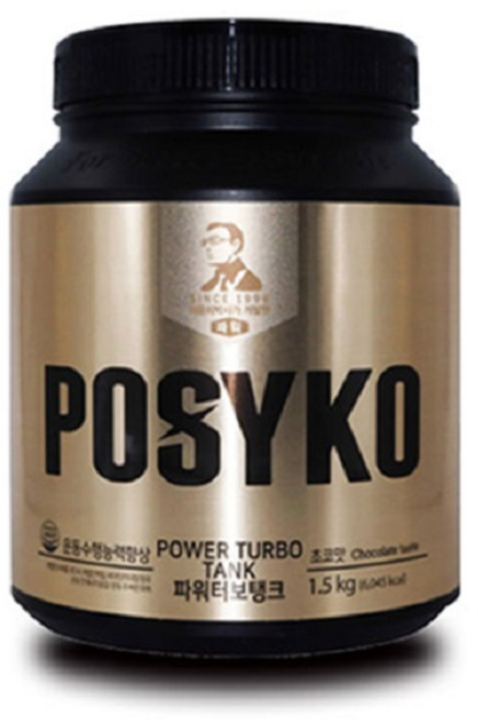 파시코 파워터보탱크 1.5kg(초코맛) -체중 근육증가 단백질보충 개이너 벌크업 파워향상, 1.5kg, 1개
