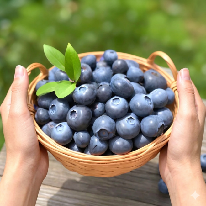우자팜 산지직송 프리미엄 국산 생 블루베리, 1개, 1kg (상 14~16mm)