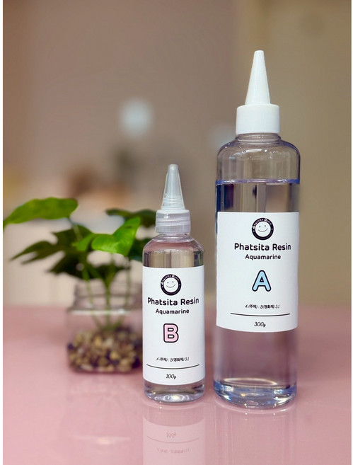 [신제품][크리스탈 에폭시] 파치타레진 아쿠아마린 A/B 400g, 1개