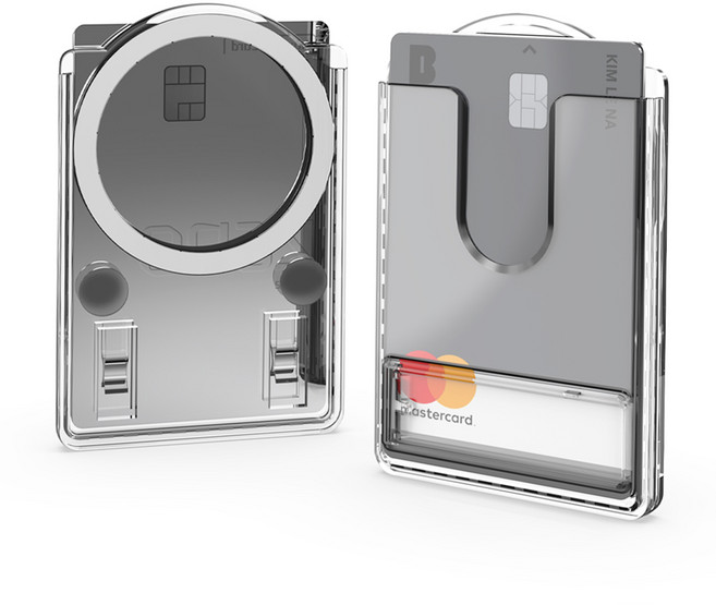 베온 아크핏 맥세이프카드지갑 거치대 겸용 투명 갤럭시 Z폴드 아이폰 호환, 1개