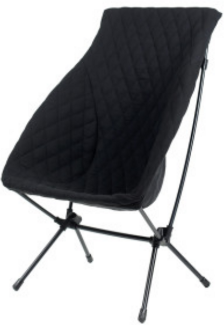 하이드 CVT2 그란데 L 체어 코튼 워머 몬테라 의자 커버, 1개, 블랙