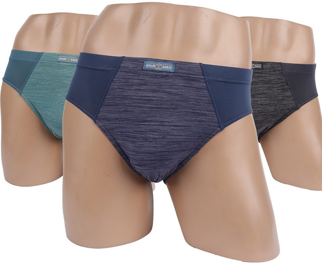 아날도바시니 남성 삼각팬티 3P세트 특허 쿨링원단 시원한 여름 팬티