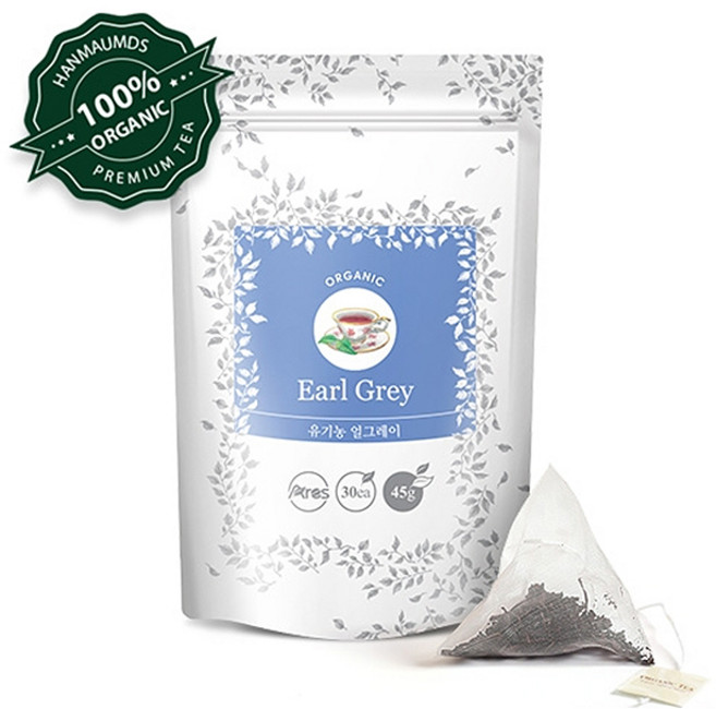 아레스 유기농 얼그레이 홍차 티백, 1.5g, 30개입, 1개
