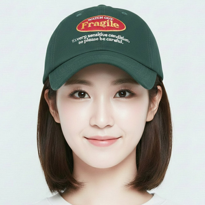 [국산] 베이직엠 남성 여성 사계절 야구모자 볼캡 Fragile