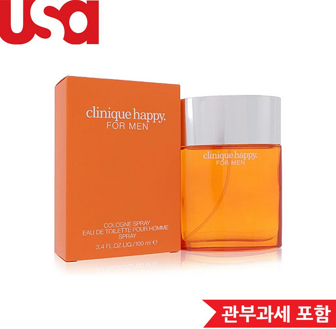 크리니크 해피 포 멘 오 드 코롱, 100ml, 1개