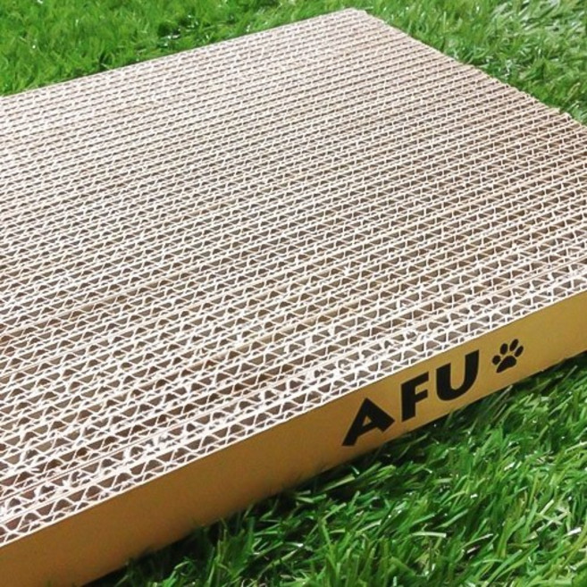 拿鐵貓花花 AFU MIT 台灣製造 瓦楞紙 魔抓抓板 貓玩具, 貓抓板-大, 1個