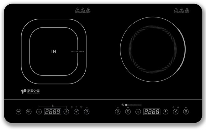 2구 전기레인지 인덕션 & 하이라이트 하이브리드, 일반형