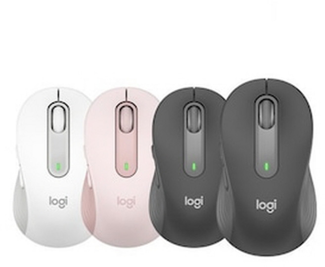 로지텍 M650 SIGNATURE 무선마우스 MR0091(마우스), 로즈핑크