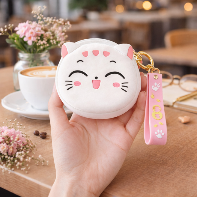 모모비 실리콘 동전 에어팟 수납 미니 파우치