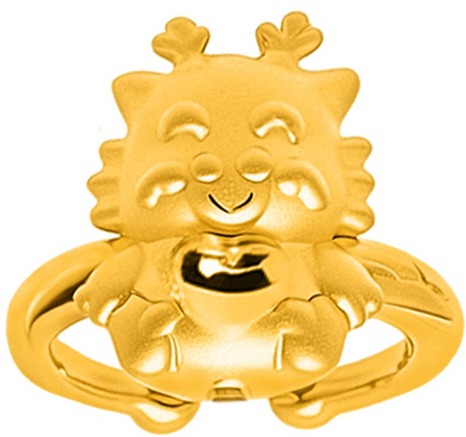 골드앤 순금 24K 용띠 드림 돌반지