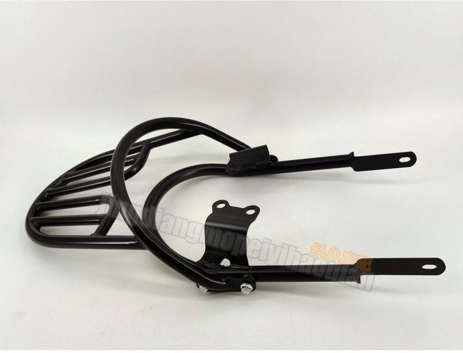 크롬 커버 스트리트 범퍼 트윈 동승자 트라이엄프 본네빌 T120 T100, 암레스트+테일 블랙