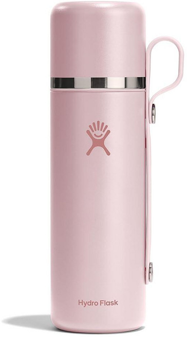 Hydro Flask Hot & Cup - 단열 스테인리스 스틸 커피 및 차용 뜨거운 음료 여행용 용기 793.8g(28온스) 트릴리움 핑크 298437, Hydro Flask Hot & Cup - 단열 스테인