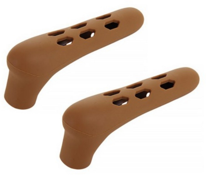 비케이 심플 도어 손잡이 실리콘 커버, 브라운