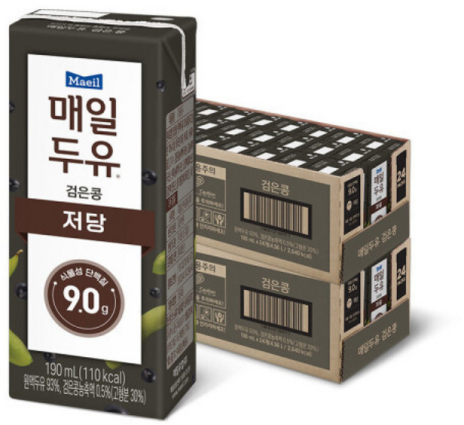매일두유 검은콩 190ML 48팩, 48개