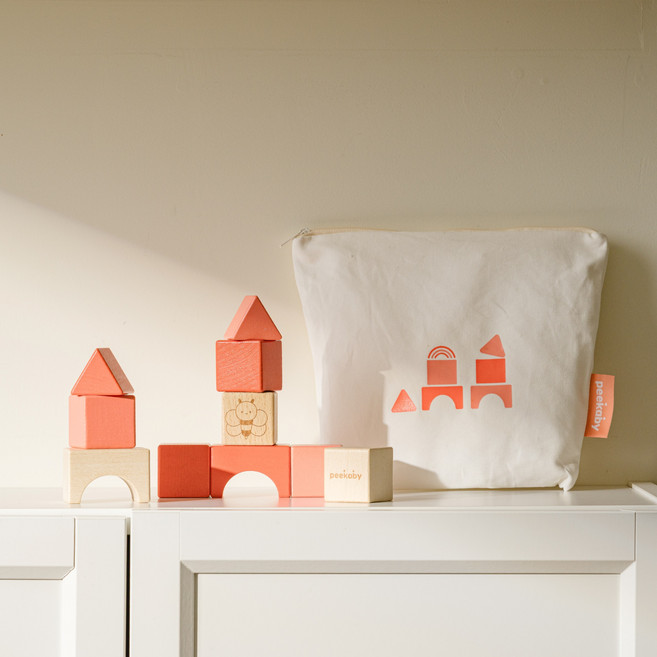 피카비 원목블록 원목교구 소근육발달 영유아블록, 1개