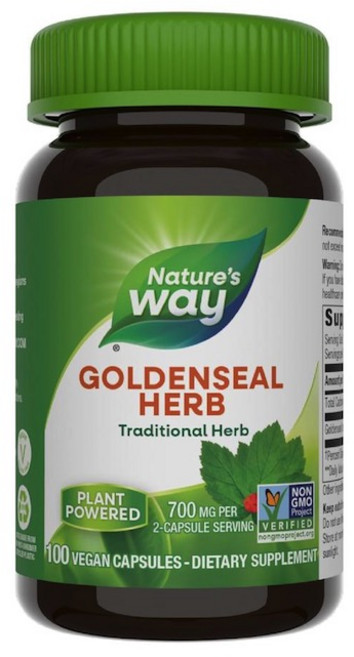 Natures Way 프리미엄 허브 골든씰 허브, 2개, 100정