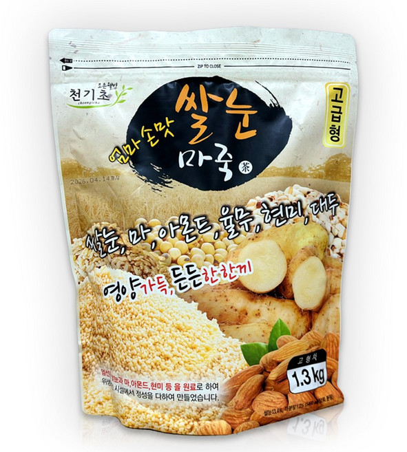 아침식사대용 쌀눈천마차 대용량, 1개, 1개입, 1.3kg