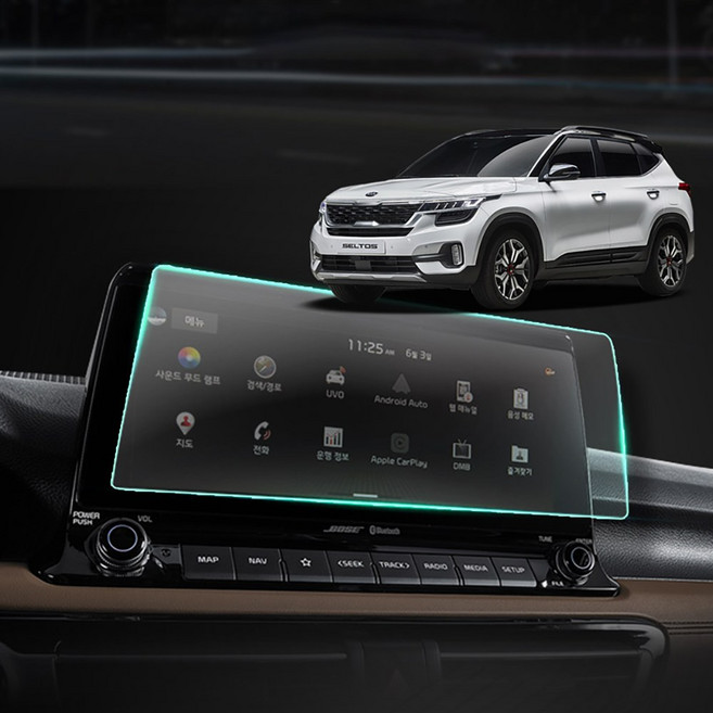 선플라워-셀토스 네비게이션 강화유리 액정보호필름, 강화유리10.25인치