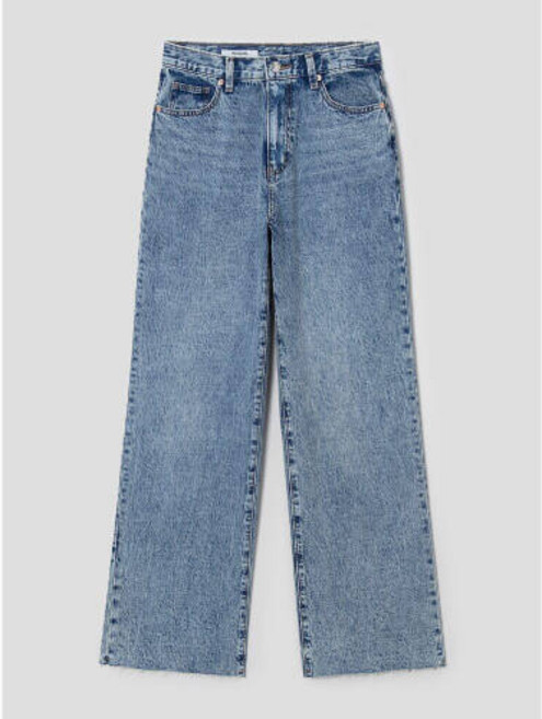 에잇세컨즈 8SECONDS 세미 와이드 워싱 데님 팬츠 스카이블루 324721LPHQ AKY649 MAZ810