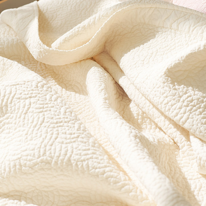 부드러운 호주산 양모 100% 60수 순면 사계절용 여름 골든울 스프레드 패드 1인용 2인용, 내추럴