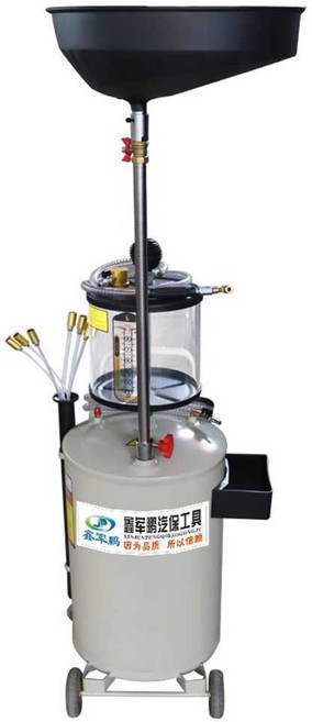 엔진오일 석션기 드레인 익스트랙터 펌프 카센터 정비소 자동차 80L, 1개, 80L 농축 및 중유 수집기 빨간색