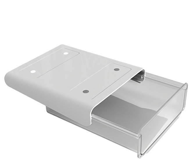 살림마녀 대용량 책상 포켓 서랍, 클리어화이트, 1개