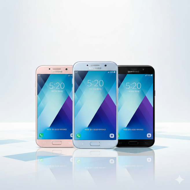 삼성 갤럭시 A5 A7 2017 중고 스마트폰 C타입 유튜브 틱톡 키즈폰, 32GB, A5 520색상랜덤