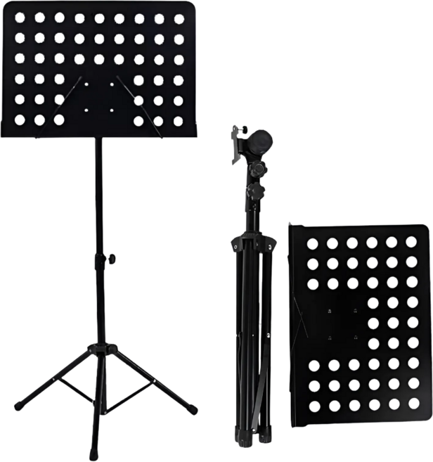 마이홈픽 접이식 높이조절 악보 스탠드, 1개, 블랙