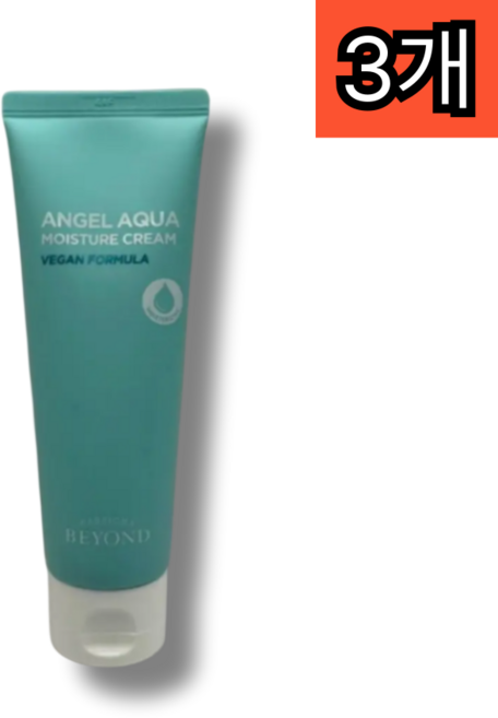 비욘드 엔젤아쿠아 여성 수분크림 튜브형 히알루론산 속건조피부 크림, 120ml, 3개