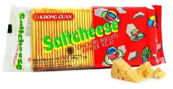 콩구안솔트치즈비스킷 khongguan salt cheese biscuit indonesia, 200g, 3개 - 쿠팡