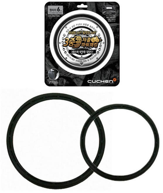 쿠첸 정품 CJH-LX0661RHW 전용 6인용 3중 챠콜 패킹세트 [내측+외측/ 케이스형/ 061SRC] (HJ솔B 증정), 1개