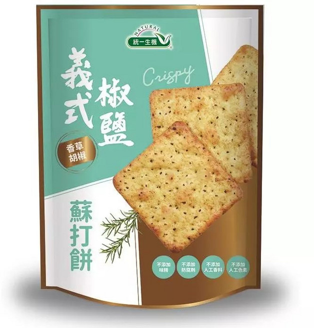 統一生機 (帕瑪森起司), 1個, 義式椒鹽蘇打餅-108g