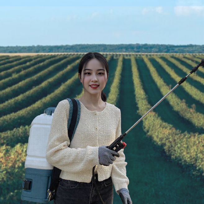 케이올 충전식 농약문무기 20리터 이동식 전동 농약살포기 무선 농업용 고압 분무기 팜케어마스터, 화이트그린, 1세트