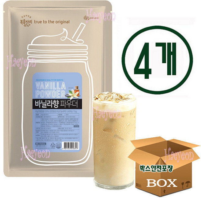 대상 복음자리 바닐라 파우더 1kg 4개(1박스), 1개입, 4개