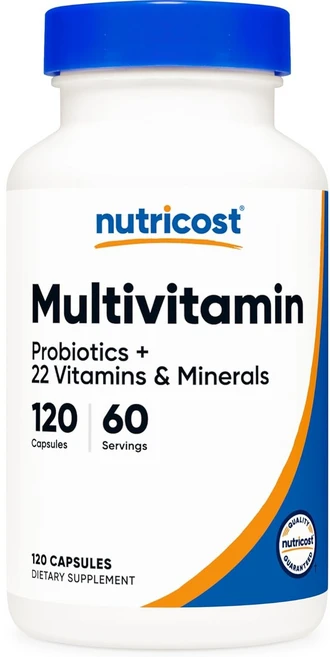 뉴트리코스트 멀티비타민 1360mg 120캡슐 1서빙 1360mg 60회분 Multivitamin Capsules [120 CAPS], 1개, 120정 - 쿠팡