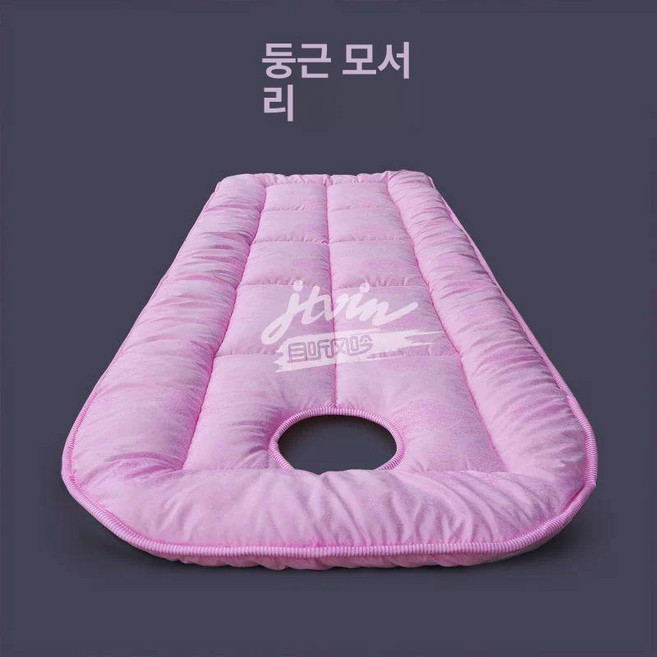 마사지 침대 매트 방수 구멍있는 미용베드커버 극세사, 60x180cm