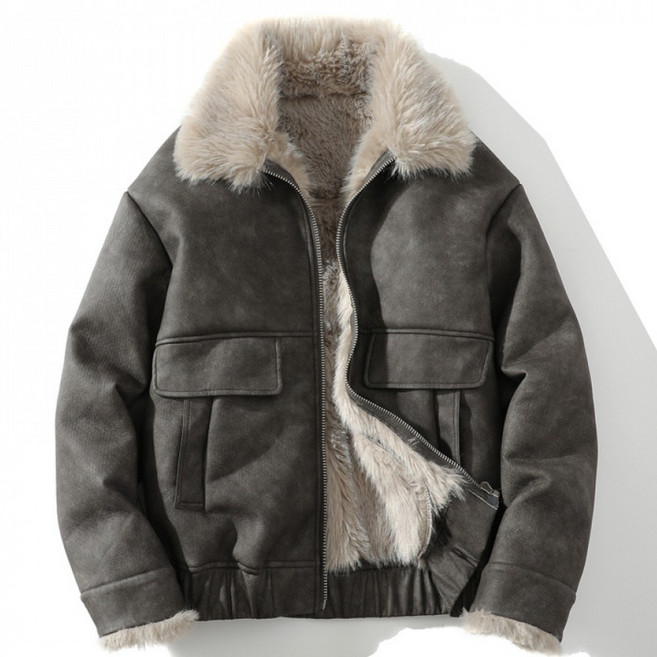 쥬엔리치 남자 무스탕 자켓 빅사이즈 스웨이드 M-5X 겨울 점퍼 JR30