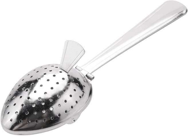 스테인레스 스틸 차 Infuser 스트레이너 스푼 느슨한 잎 필터 허브 스파이스 새!