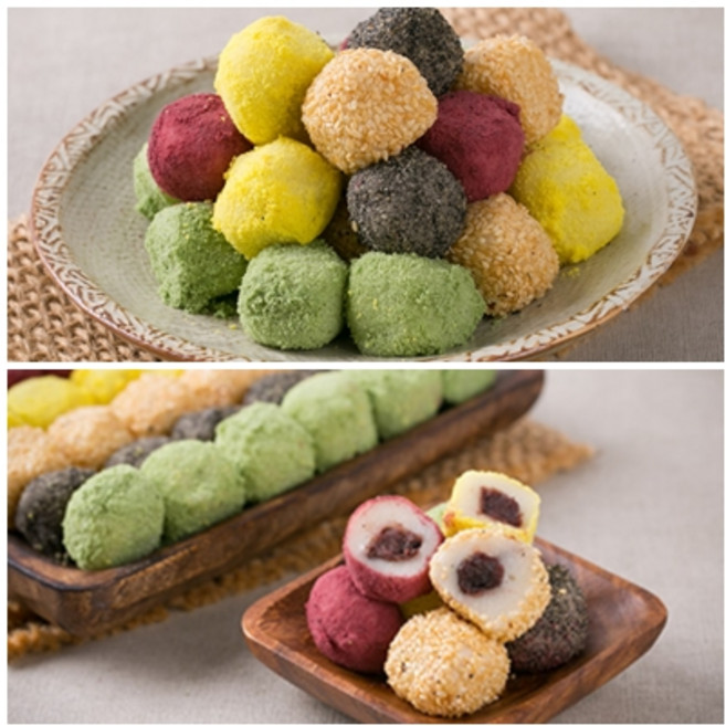 국산 찹쌀 오색경단 20g 25입 한입크기 간식