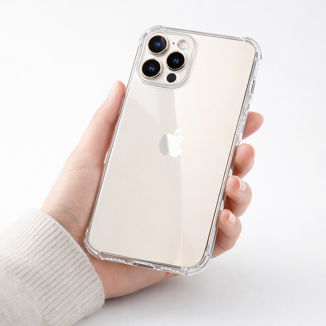 포앤디 투명 카메라 풀커버 에어 범퍼 쿠션 젤리 폰케이스