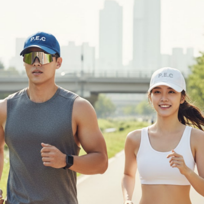 P.E.C 통기성강화 경량 메쉬 대두 볼캡 모자