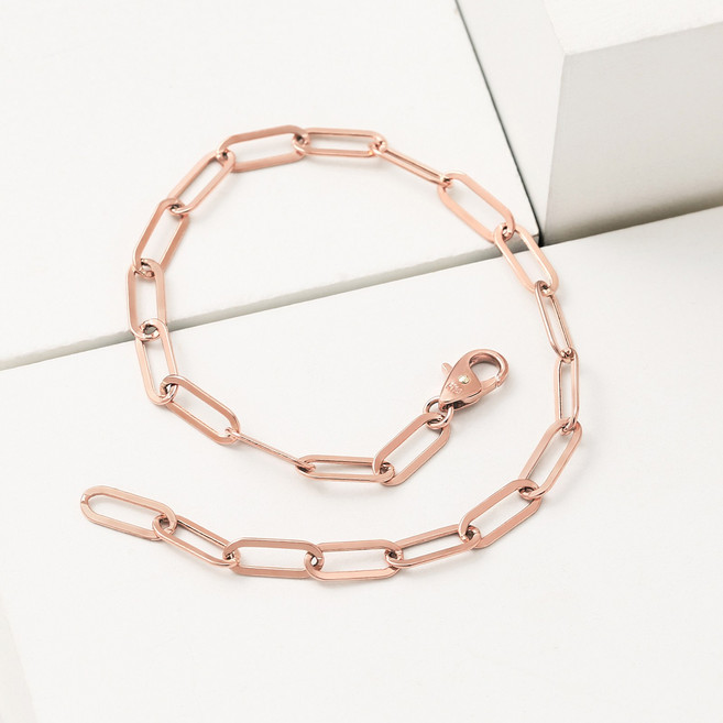 펠리체골드 14K 18K 시그니처 클립 팔찌 (S) (+선물포장) 데일리 골드 할로우 체인 금 여성 심플 우정팔찌 기념일 고급 여자친구 클립