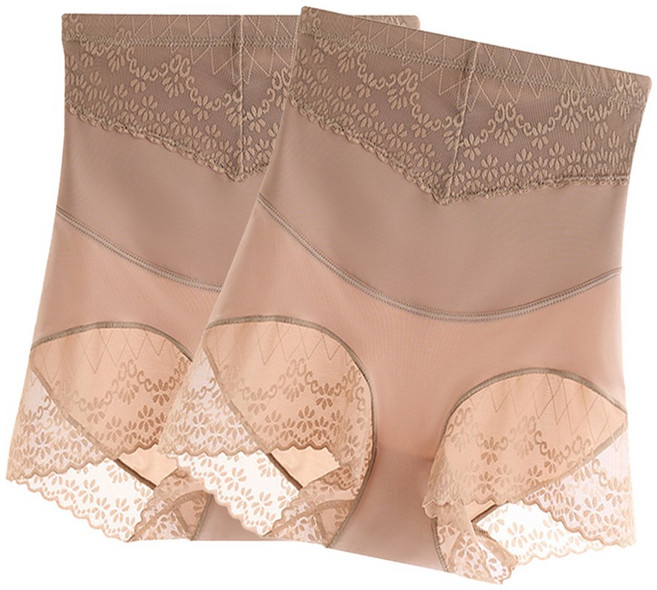 T4104 여성 삼각 팬티 하이웨스트 모달 배살커버 속바지 심리스