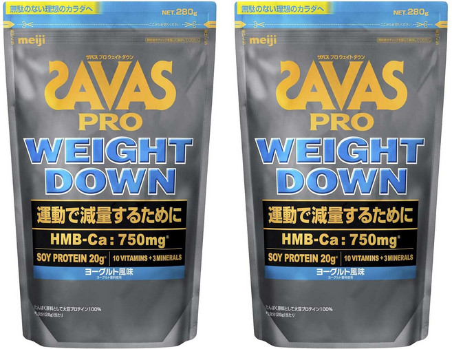 메이지 자바스 프로 웨이트 다운 요구르트 맛, 280g, 2개